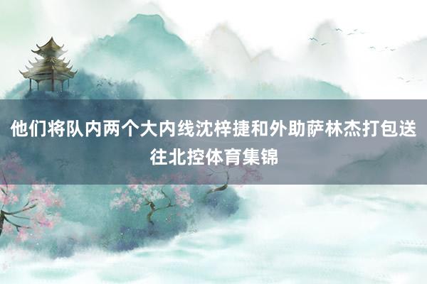 他们将队内两个大内线沈梓捷和外助萨林杰打包送往北控体育集锦